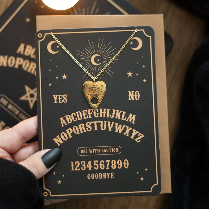 Talking Board Planchette Necklace Greeting Card | Inspired Creative Gifts | UK Supplier
