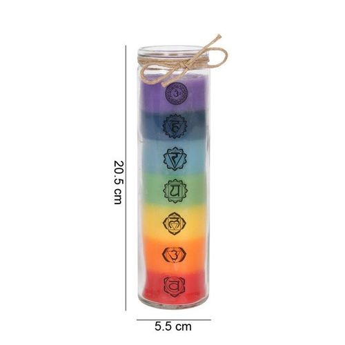 Tall Chakra Candle | Inspired Creative Gifts | UK Supplier