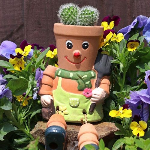 Terracotta Pot Man Planter | Inspired Creative Gifts | UK Supplier