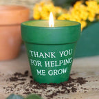 Thank You for Helping Me Grow Citronella Candle | Inspired Creative Gifts | UK Supplier