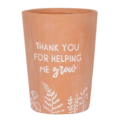 Thank You For Helping Me Grow Terracotta Plant Pot | Inspired Creative Gifts | UK Supplier