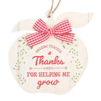 Thanks for Helping Me Grow Apple Hanging Decoration | Inspired Creative Gifts | UK Supplier
