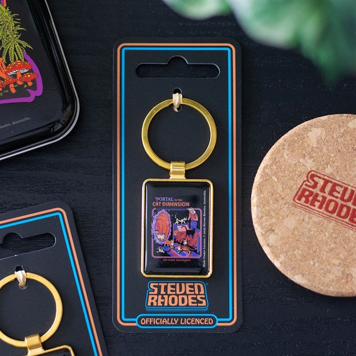 The Cat Dimension Keyring by Steven Rhodes | Inspired Creative Gifts