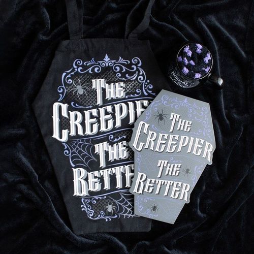 The Creepier the Better Coffin Shaped Sign | Inspired Creative Gifts | UK Supplier