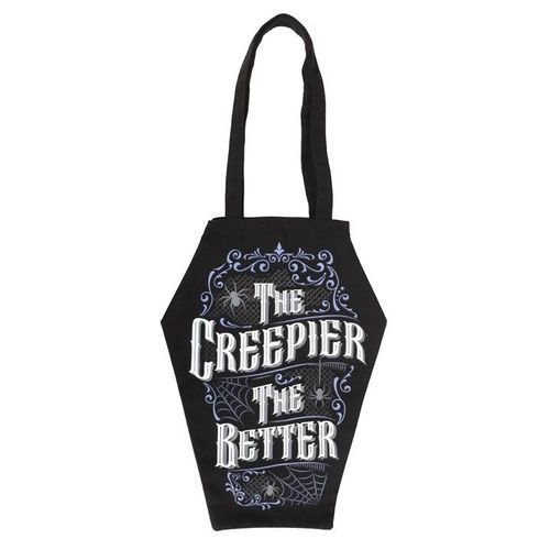 The Creepier the Better Coffin Shaped Tote Bag | Inspired Creative Gifts | UK Supplier