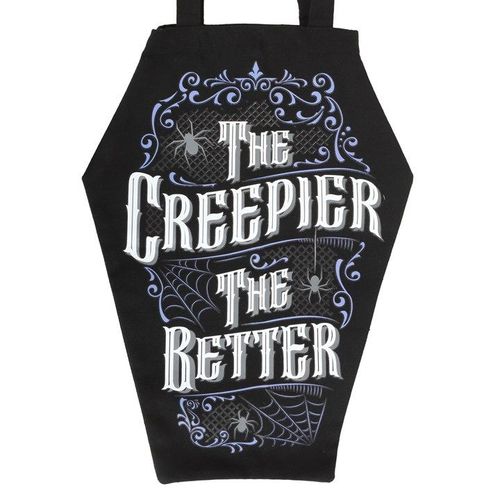 The Creepier the Better Coffin Shaped Tote Bag | Inspired Creative Gifts | UK Supplier