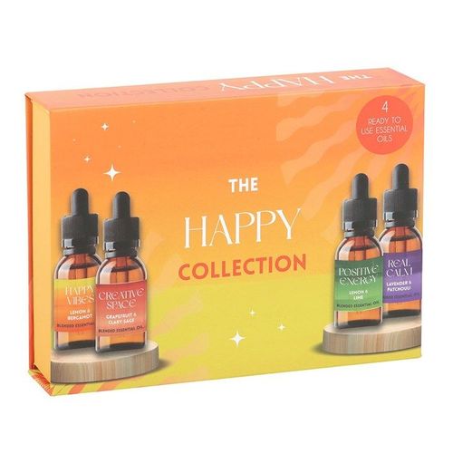The Happy Collection Blended Essential Oil Set | Inspired Creative Gifts | UK Supplier