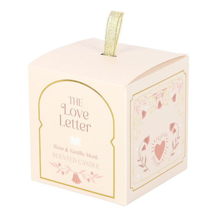 The Love Letter Rose & Vanilla Musk Candle | Inspired Creative Gifts | UK Supplier