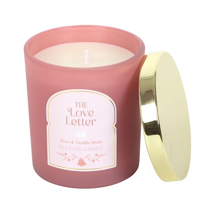 The Love Letter Rose & Vanilla Musk Candle | Inspired Creative Gifts | UK Supplier