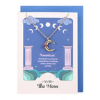 The Moon Celestial Amethyst Necklace Card | Inspired Creative Gifts | UK Supplier
