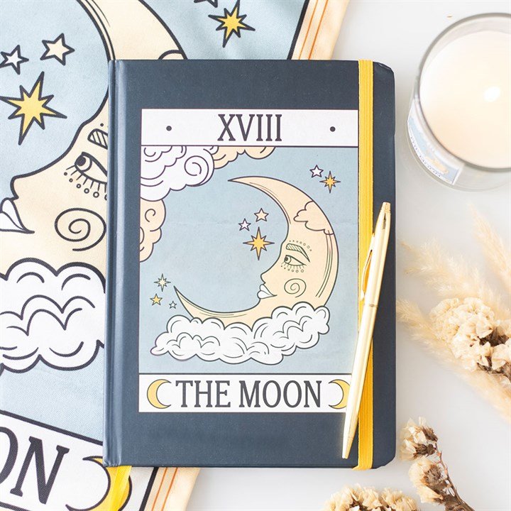 The Moon Vintage Tarot A5 Notebook | Inspired Creative Gifts | UK Supplier