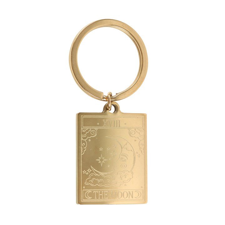 The Moon Vintage Tarot Keyring | Inspired Creative Gifts