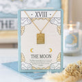 The Moon Vintage Tarot Necklace on Greeting Card | Inspired Creative Gifts | UK Supplier