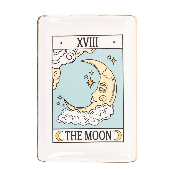 The Moon Vintage Tarot Trinket Dish | Inspired Creative Gifts | UK Supplier