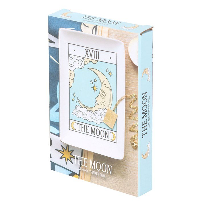 The Moon Vintage Tarot Trinket Dish | Inspired Creative Gifts | UK Supplier
