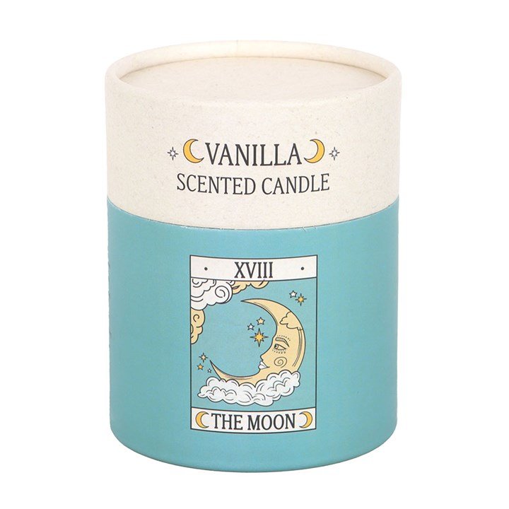The Moon Vintage Tarot Vanilla Candle | Inspired Creative Gifts | UK Supplier