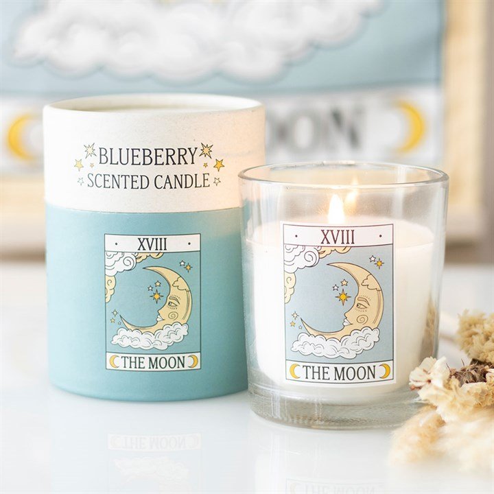 The Moon Vintage Tarot Vanilla Candle | Inspired Creative Gifts | UK Supplier