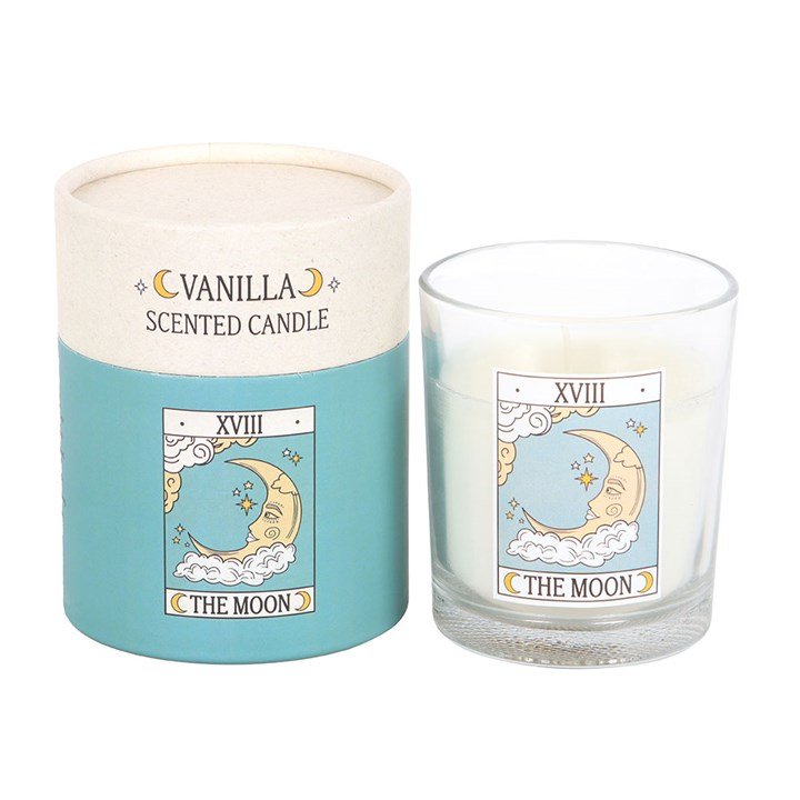 The Moon Vintage Tarot Vanilla Candle | Inspired Creative Gifts | UK Supplier