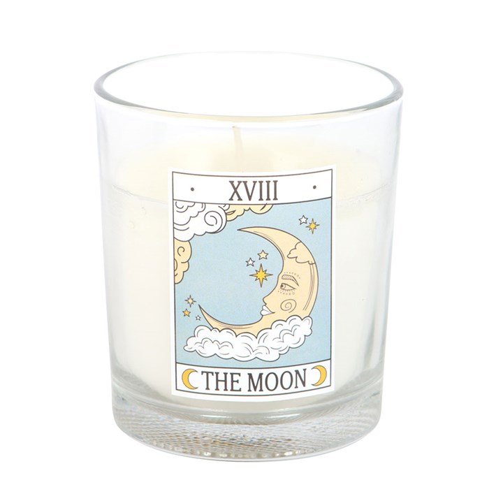 The Moon Vintage Tarot Vanilla Candle | Inspired Creative Gifts | UK Supplier