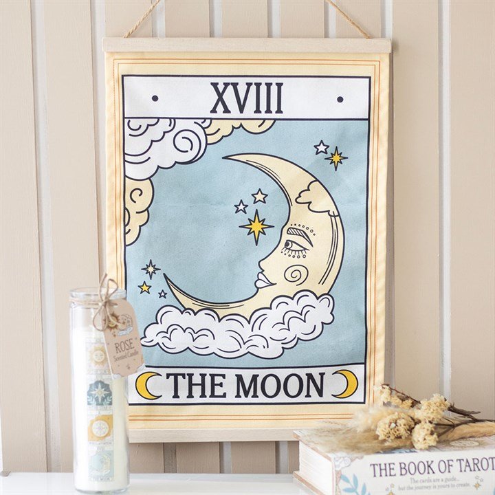 The Moon Vintage Tarot Wall Hanging | Inspired Creative Gifts | UK Supplier