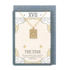 The Star Vintage Tarot Necklace on Greeting Card | Inspired Creative Gifts | UK Supplier