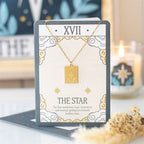 The Star Vintage Tarot Necklace on Greeting Card | Inspired Creative Gifts | UK Supplier