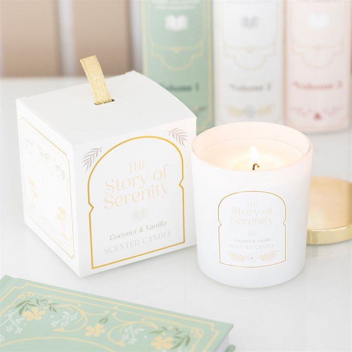 The Story of Serenity Coconut & Vanilla Candle | Inspired Creative Gifts | UK Supplier