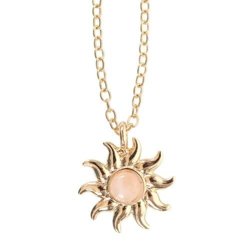 The Sun Celestial Rose Quartz Necklace Card | Inspired Creative Gifts | UK Supplier