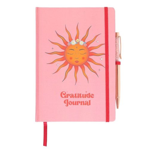 The Sun Gratitude Journal with Rose Quartz Pen | Inspired Creative Gifts | UK Supplier