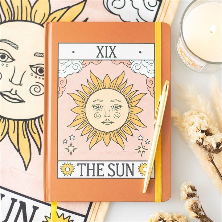 The Sun Vintage Tarot A5 Notebook | Inspired Creative Gifts | UK Supplier