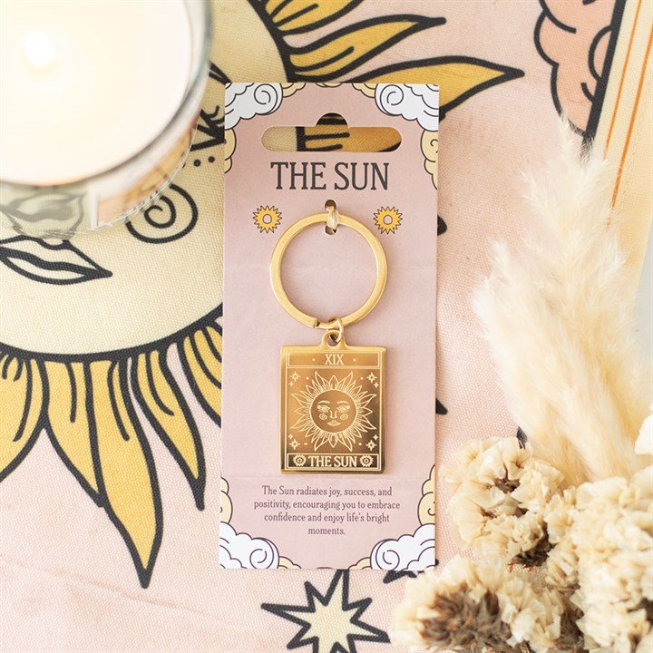 The Sun Vintage Tarot Keyring | Inspired Creative Gifts | UK Supplier