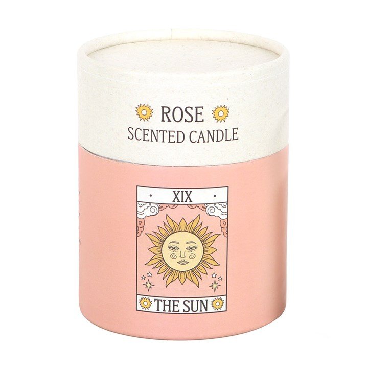 The Sun Vintage Tarot Rose Candle | Inspired Creative Gifts | UK Supplier