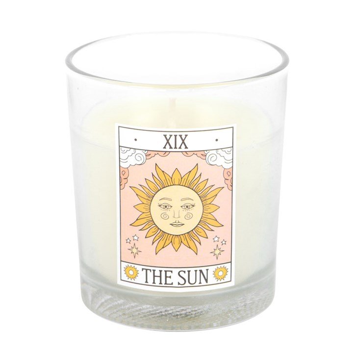 The Sun Vintage Tarot Rose Candle | Inspired Creative Gifts | UK Supplier