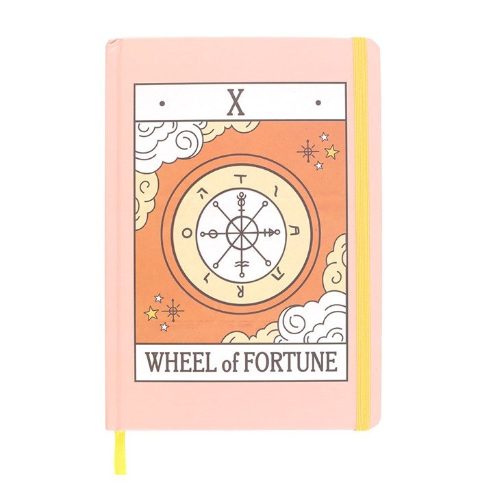 The Wheel of Fortune Vintage Tarot A5 Notebook | Inspired Creative Gifts | UK Supplier