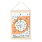 The Wheel of Fortune Vintage Tarot Wall Hanging | Inspired Creative Gifts | UK Supplier