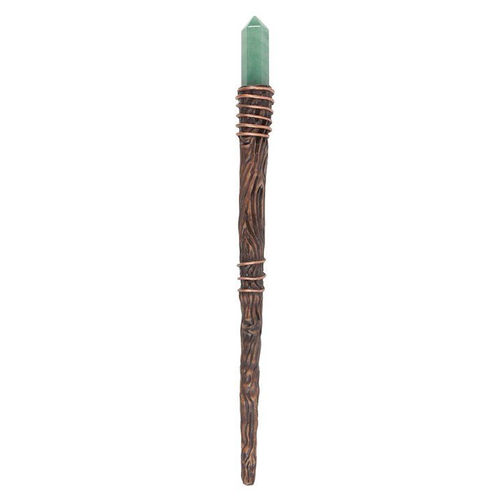 Thin Abundance Green Aventurine Crystal Wand | Inspired Creative Gifts | UK Supplier