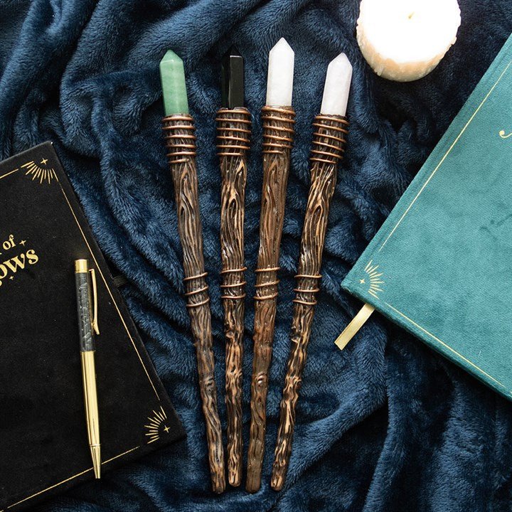 Thin Abundance Green Aventurine Crystal Wand | Inspired Creative Gifts | UK Supplier