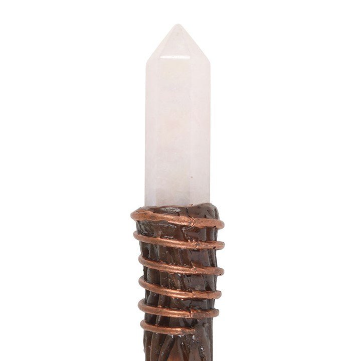 Thin Energy Clearing Aura Quartz Crystal Wand | Inspired Creative Gifts | UK Supplier