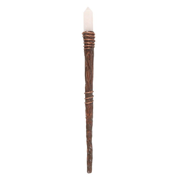 Thin Energy Clearing Aura Quartz Crystal Wand | Inspired Creative Gifts | UK Supplier