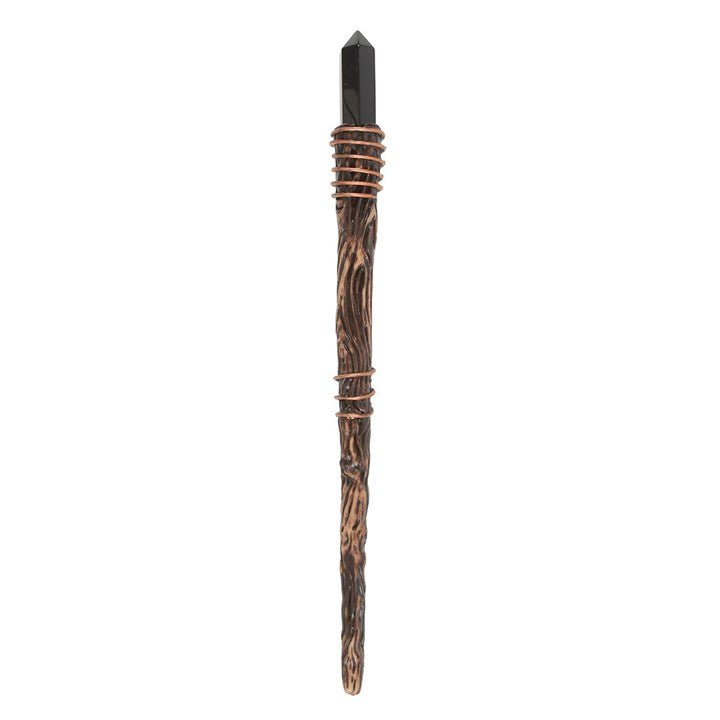Thin Protection Black Obsidian Crystal Wand | Inspired Creative Gifts | UK Supplier