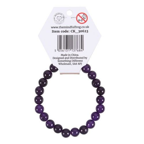 Third Eye Chakra Amethyst Gemstone Bracelet | Inspired Creative Gifts | UK Supplier