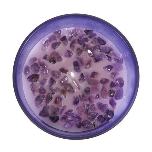 Third Eye Chakra Lavender Crystal Chip Candle | Inspired Creative Gifts | UK Supplier