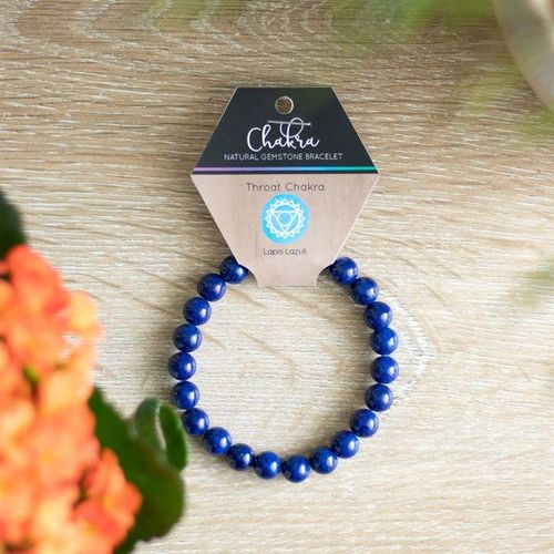 Throat Chakra Lapis Lazuli Gemstone Bracelet | Inspired Creative Gifts | UK Supplier
