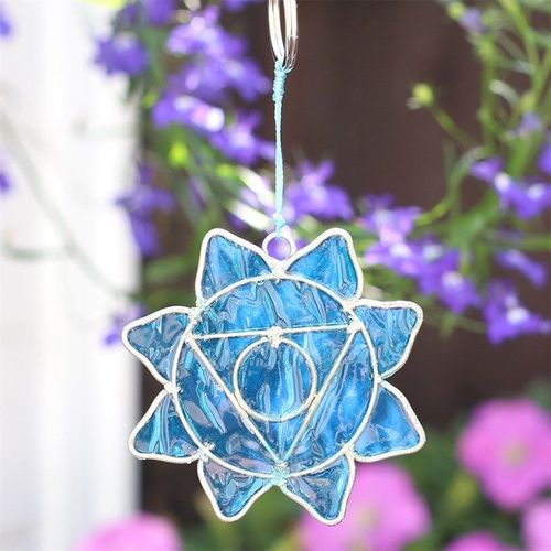 Throat Chakra Symbol Mini Suncatcher | Inspired Creative Gifts | UK Supplier