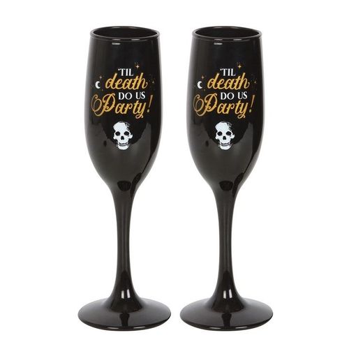 Til Death Do Us Party Champagne Flute Set | Inspired Creative Gifts | UK Supplier