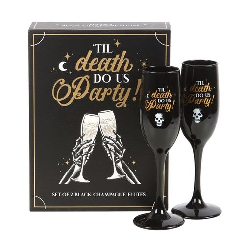 Til Death Do Us Party Champagne Flute Set | Inspired Creative Gifts | UK Supplier