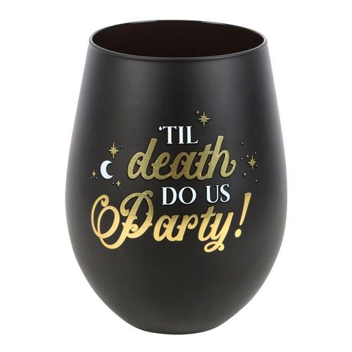 Til Death Do Us Party Stemless Wine Glass | Inspired Creative Gifts | UK Supplier