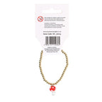 Toadstool Beaded Charm Bracelet | Inspired Creative Gifts | UK Supplier