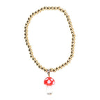 Toadstool Beaded Charm Bracelet | Inspired Creative Gifts | UK Supplier