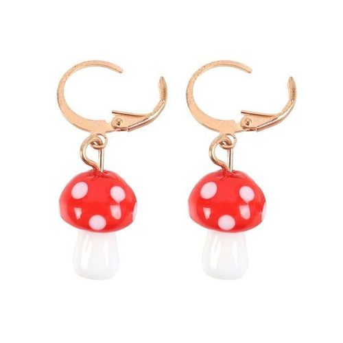 Toadstool Dangle Earrings | Inspired Creative Gifts | UK Supplier